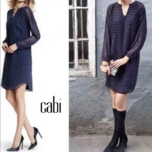 Cabi XS Style 3102 Harlequin Diamond Print Dress